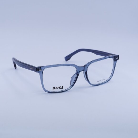 Hugo Boss BOSS 1480/F 0KB7 00 Eyeglasses Transparent Grey Square 55mm Frame - Picture 1 of 11